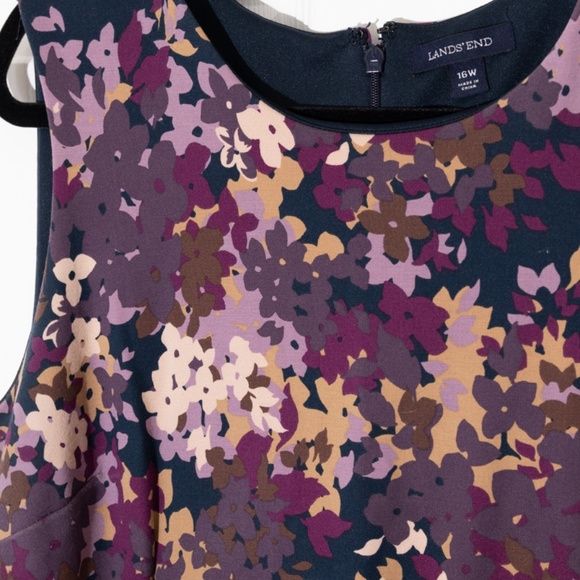 Land's End Heavy Jersey Purple Dress 16 - Picture 2 of 8